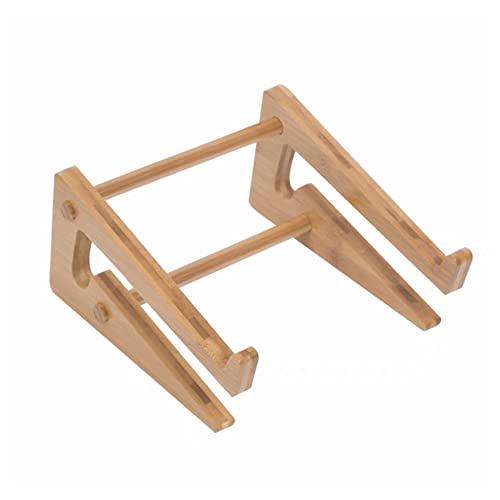 Tablet Laptop Stand Holder, Bamboo Wooden DIY Assemble Notebook Laptop PC Tablet Desktop Mount Stand Holder Universal Desktop Stand for Notebook Computer Fits for MacBook All iPad