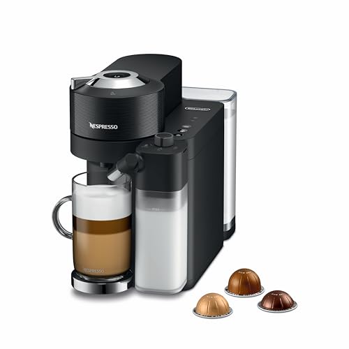 Nespresso Vertuo Lattissima Single Serve Coffee and Espresso Machine by De'Longhi, Black