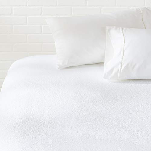 Amazon Basics Hypoallergenic Waterproof Fitted Mattress Protector Cover - Full