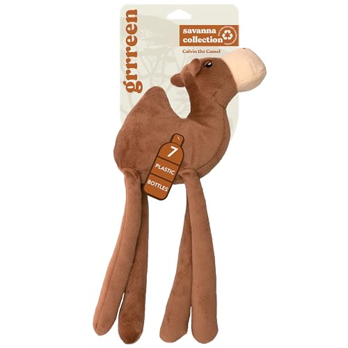 Grrreen Dog Toys | Plush Toy Camel Stuffed Animal for Dogs | Eco Friendly Toy Made from Non Toxic Materials