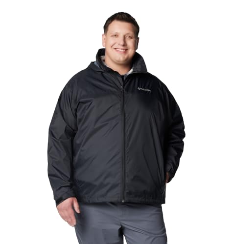 Columbia Men's Glennaker Lake II Rain Jacket, Black, Large