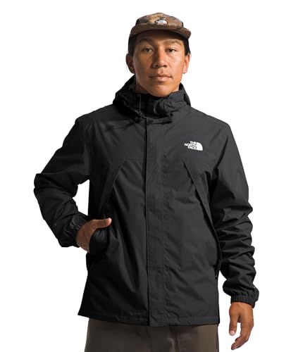 THE NORTH FACE Men's Waterproof Antora Jacket (Standard and Big Size), TNF Black-NPF, Large