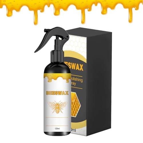 Natural Beeswax Care Spray and Restorer for Wood Floors & Furniture Polish - Organic Beeswax Wood Care Restorer, 120ml Non-Toxic Eco-Friendly Floor Spray