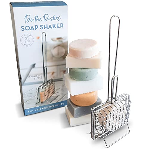 Country Trading Co. Soap Bar Shaker | The Soap Cage for Solid Dish Soap | Stainless Steel Holder for Climate Friendly Cleaning