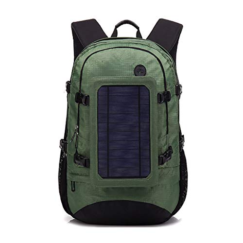 Fast Charging Solar Backpack, Solar Panel Powered Backpack, Solar Powered Backpack with USB Charging Port Waterproof Travel Backpack School Daypack