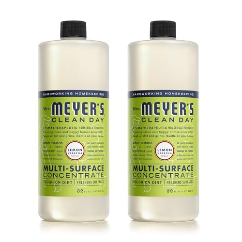 MRS MEYERS Multi-Surface Concentrate, Lemon Verbena, 32 Fluid Ounce (Pack of 2)