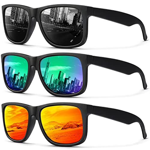 ANYLUV Mens Sunglasses Polarized, Retro Sunglasses for Men Women with UV400 Protection for Outdoors Fishing Running Driving